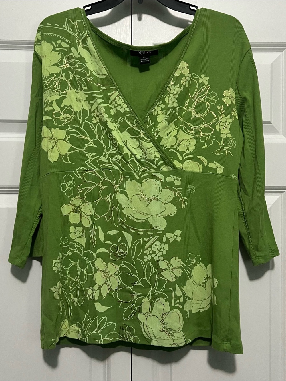Style & Co Vintage 90s Floral Top